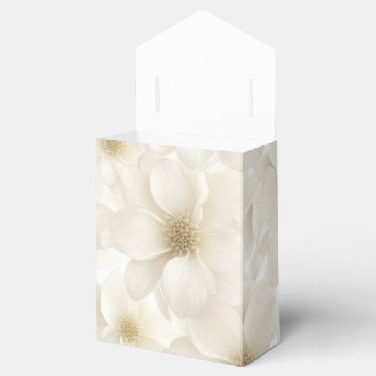 Ivory Wedding Flower Design Bedankdoosjes (Geopend)