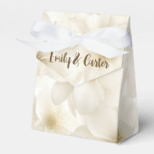 Ivory Wedding Flower Design Bedankdoosjes (Voorkant Zijde)