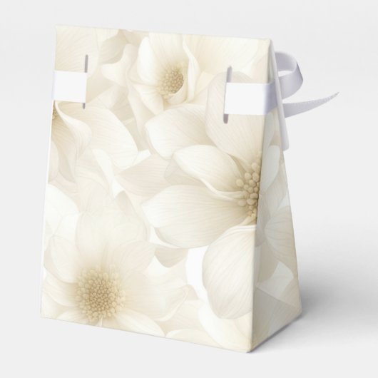 Ivory Wedding Flower Design Bedankdoosjes (Achterkant)
