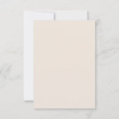 Ivory Wedding Response Card RSVP Kaartje (Achterkant)