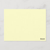 Ivory Wedding Table Number Briefkaart (Achterkant)