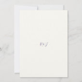 Ivory | Whimsical Floral Arch Script Wedding Kaart (Achterkant)