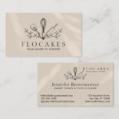 Ivory Whisk Pastry Chef Home Bakery Cafe Pastry Visitekaartje (Voorkant / Achterkant)