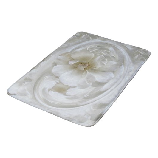 Ivory white badmat (Gekanteld)