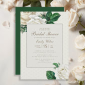 Ivory White Cream  Floral Vrijgezellenfeest Kaart