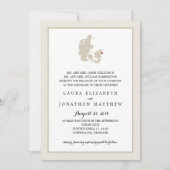 Ivory & White Denemarken Kaart | Bruiloft (Voorkant)