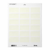 Ivory White Etiket (Full Sheet)
