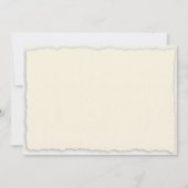 Ivory White Faux Deckle Save the Date Sjabloon (Voorkant)