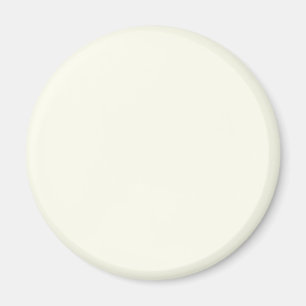 Ivory White FFFFF0 - Optie om naam toe te voegen Magneet