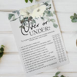 Ivory White Floral game over onder Flyer<br><div class="desc">Over of onder vrijgezellenfeest game. Waterverf botanisch,  Ivory White Floral. Overeenkomende objecten om je collectie te voltooien zijn beschikbaar in onze Zazzle winkel!</div>