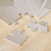 Ivory White Flowers Jigsaw Puzzle Legpuzzel (Zijkant)