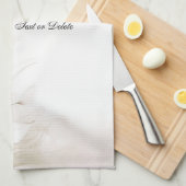 Ivory White Flowers Kitchen Towels Theedoek (Quarter Fold)