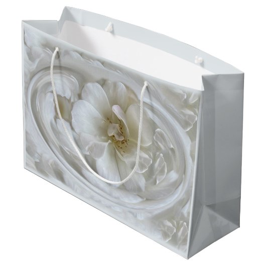 Ivory white groot cadeauzakje (Achterkant Gekanteld)