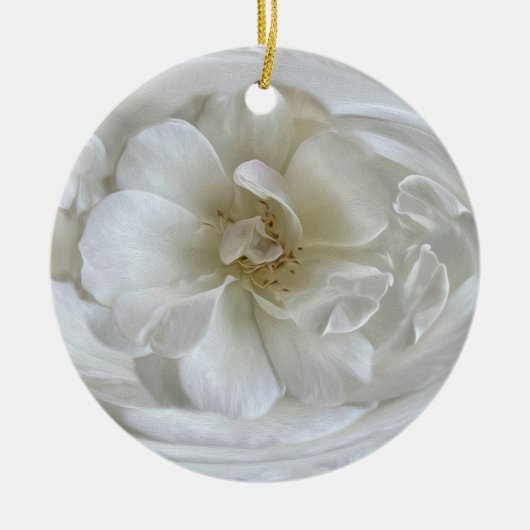 Ivory white keramisch ornament (Voorkant)