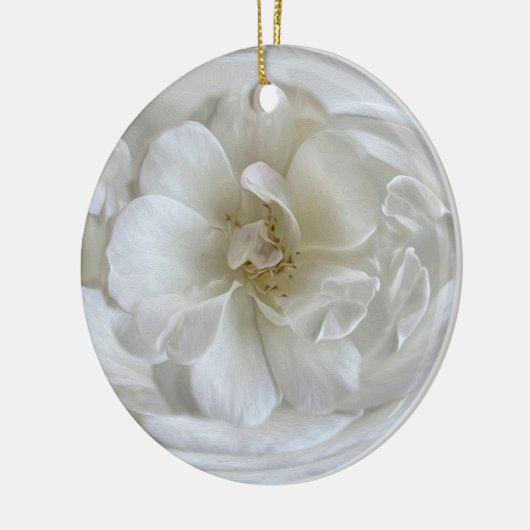 Ivory white keramisch ornament (Links)