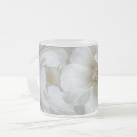 Ivory white matglas koffiemok (Voorkant links)