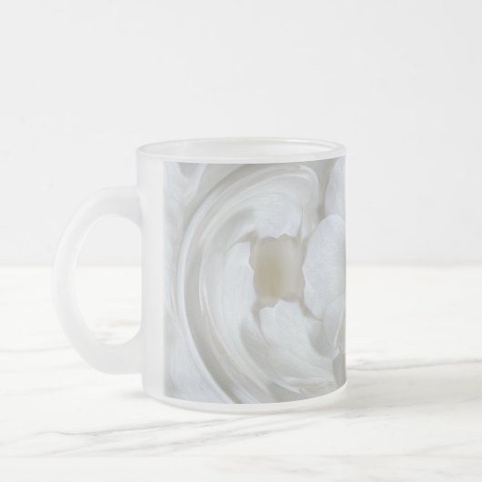 Ivory white matglas koffiemok (Links)
