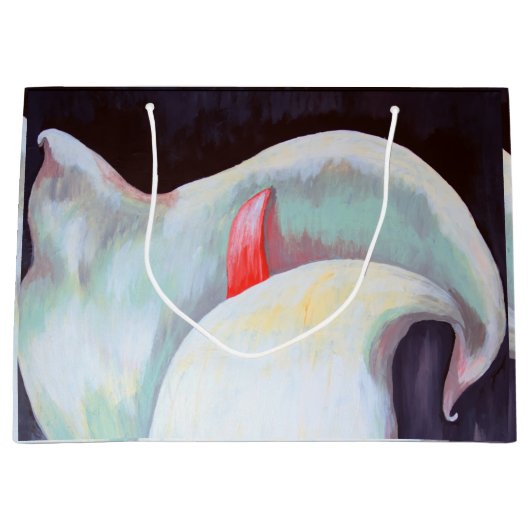 Ivory White Orchid met Lila Lemon Hues Groot Cadeauzakje (Voorkant)