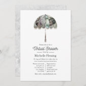 Ivory White  Parasol Virtual Shower Kaart (Voorkant / Achterkant)