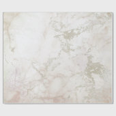 Ivory White Pink Grey Silver Marble Stone Creamy Cadeaupapier (Vlak)