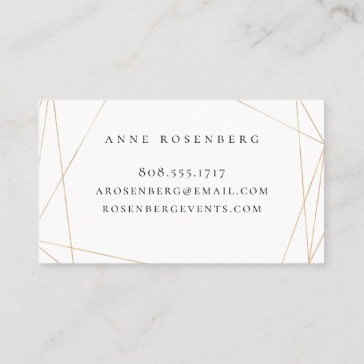 Ivory White Plum Paars Floral Visitekaartje (Achterkant)