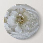 Ivory white ronde button 4,0 cm (Voorkant)