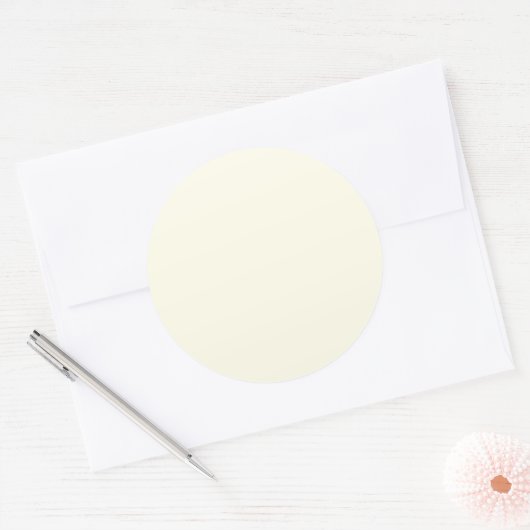 Ivory White Ronde Sticker (Envelop)