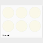 Ivory White Ronde Sticker (Vel)