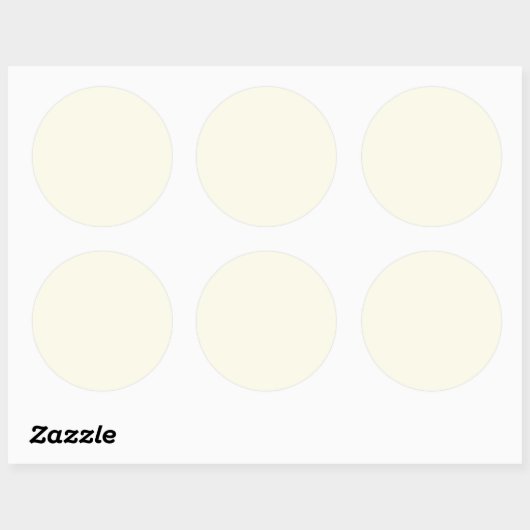Ivory White Ronde Sticker (Vel)
