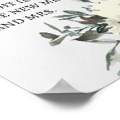 Ivory White Roses Floral Blooms Date Night Poster (Hoek)