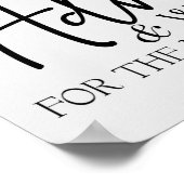 Ivory White Roses Floral Kaart & Gifts Poster (Hoek)