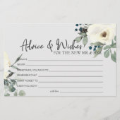 Ivory White Roses Floral wil huwelijk Briefpapier (Voorkant)
