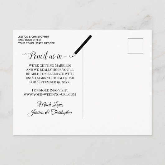 Ivory White Roses Oval Photo Weddenschap Save the  Aankondigingskaart (Achterkant)