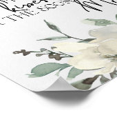 Ivory White Roses raden hoeveel Kisses Game Poster (Hoek)