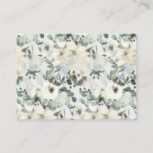 Ivory White rozen hoeveel Kisses Bridal Game Informatiekaartje (Achterkant)