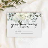 Ivory White rozen hoeveel Kisses Bridal Game Informatiekaartje