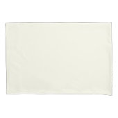 Ivory White Standard - Single Pillowcase Kussensloop (Voorkant)