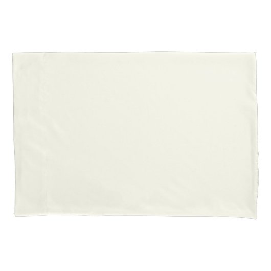 Ivory White Standard - Single Pillowcase Kussensloop (Voorkant)