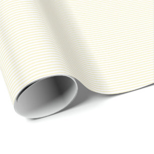 Ivory White Stripes Patronen Elegant Stijlvol Cadeaupapier
