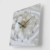 Ivory white vierkante klok (Hoek)
