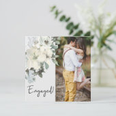 Ivory White Waterverf Floral toevoegen Foto Verlov (Staand voorkant)