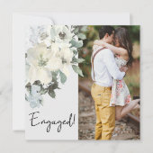 Ivory White Waterverf Floral toevoegen Foto Verlov (Voorkant)