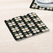 IVORY WIJNREBEN - Modern Bloem Papier Onderzetter (Schuin)