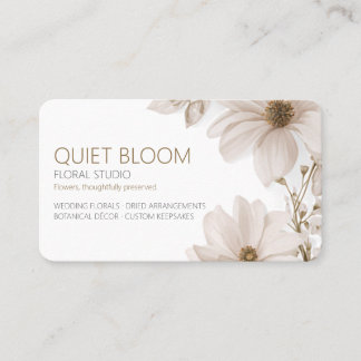 Ivory Wildflower Bloemist & Droogbloem Kunstenaar Visitekaartje