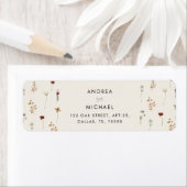 Ivory Wildflower Herfst Herfst Retouradres Etiket (Insitu)