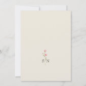 Ivory Wildflower Photo Save The Date (Achterkant)
