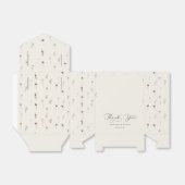 Ivory Wildflowers Script herfst bruiloft dank u Bedankdoosjes (Uitgevouwen)