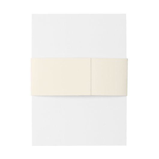 Ivory with Brown Typography Wedding Uitnodigingen Wikkel (Achterkant Voorbeeld)