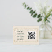 Ivory Zakelijke QR-code Insteekkaart Informatiekaartje (Staand voorkant)