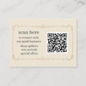 Ivory Zakelijke QR-code Insteekkaart Informatiekaartje (Voorkant)